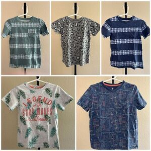 Mixed Brands Boy 5 pc Tops Bundle: Size 6-8